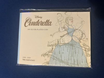 Disney Cinderella 999 Silver-Plated Coin