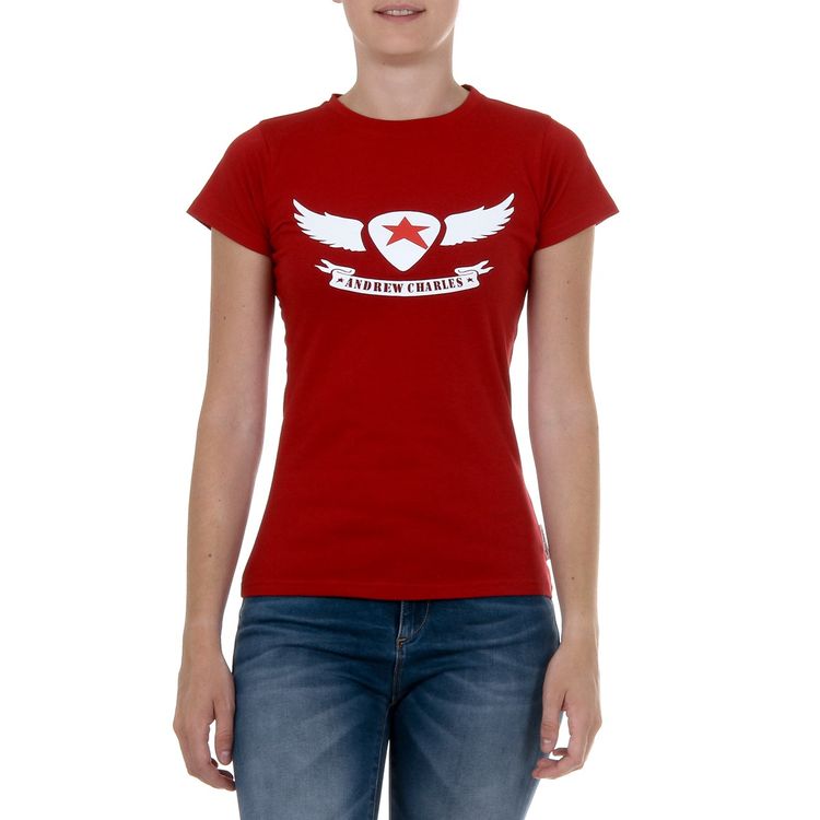 Andrew Charles Red T-Shirt TS501 03 1002 TARANA RED 001