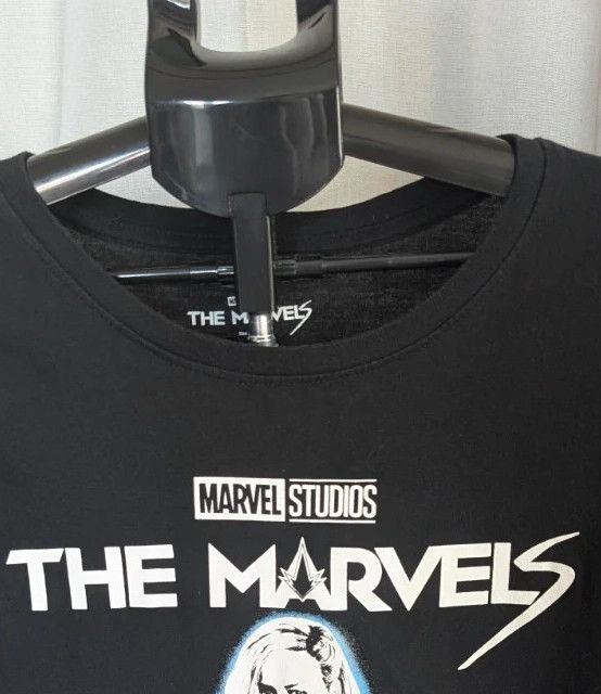 Marvel Studios The Marvels T-Shirt Black XL Captain Marvel Graphic Cotton Top image 6