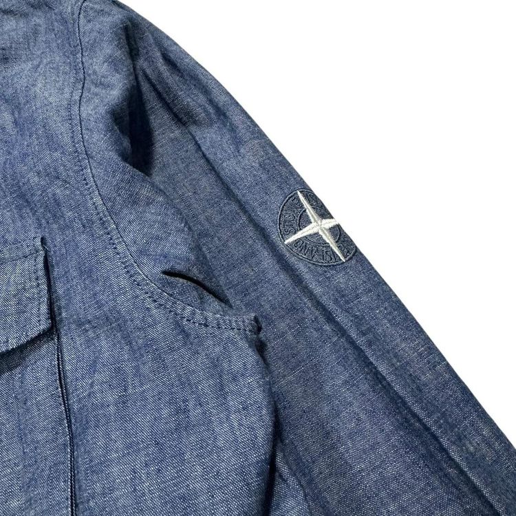 Stone Island Denim Embroidery Shirt image 6