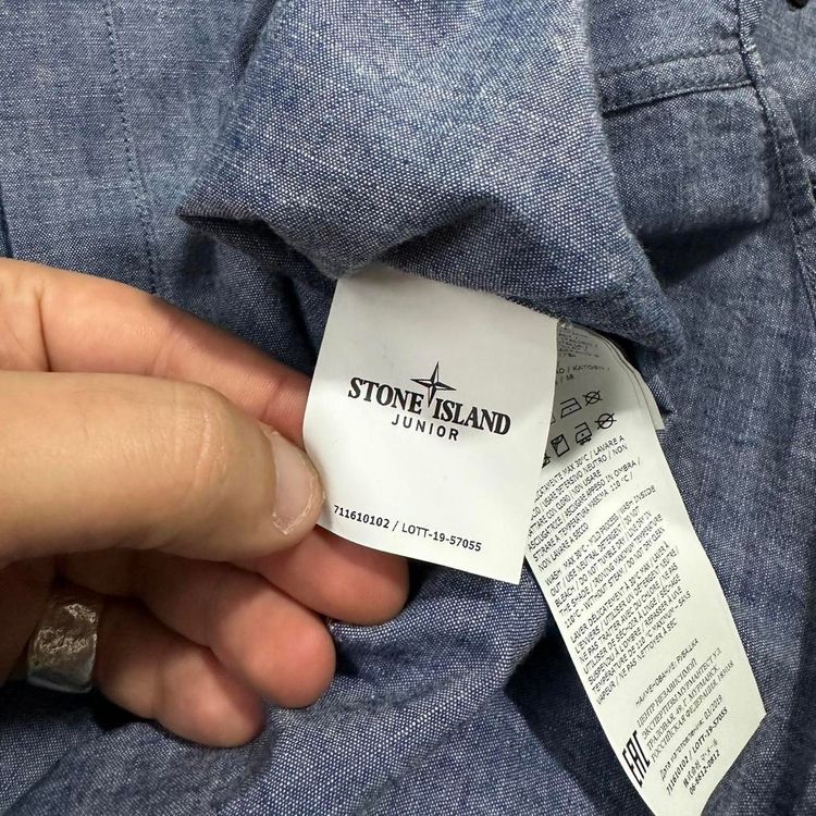 Stone Island Denim Embroidery Shirt image 3