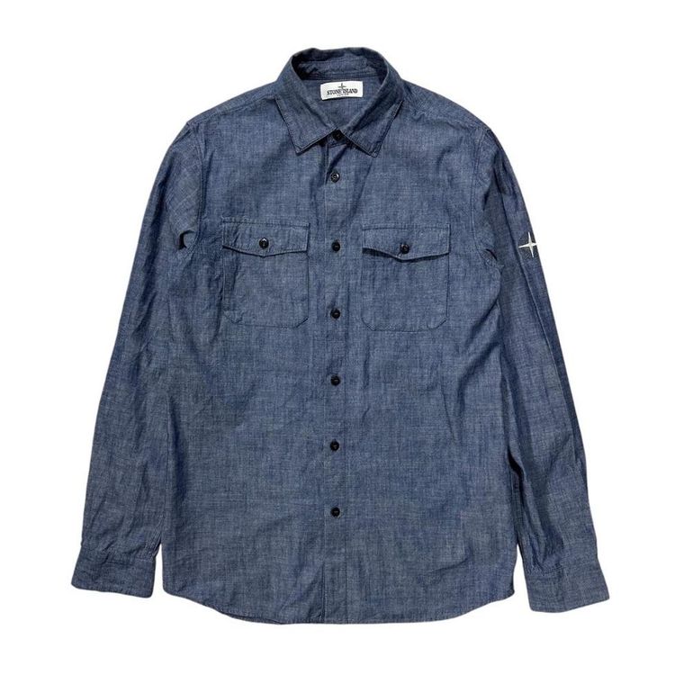 Stone Island Denim Embroidery Shirt image 1