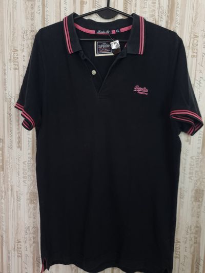 Superdry Black Polo Shirt