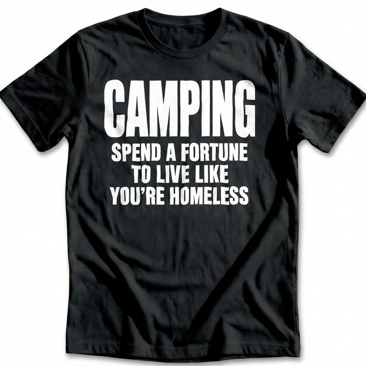 Spend a Fortune Camping T-Shirt US 3
