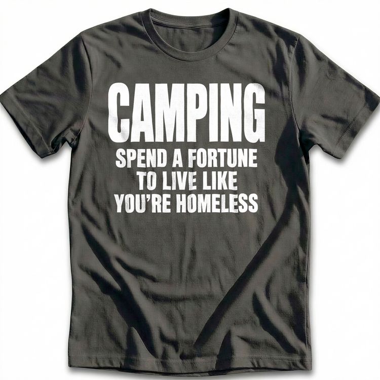 Spend a Fortune Camping T-Shirt US 2