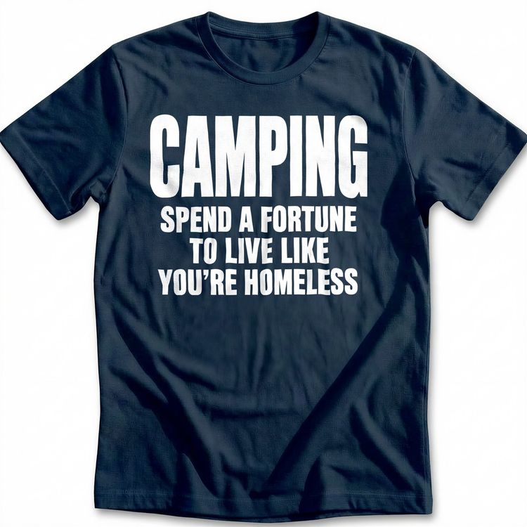 Spend a Fortune Camping T-Shirt US 5