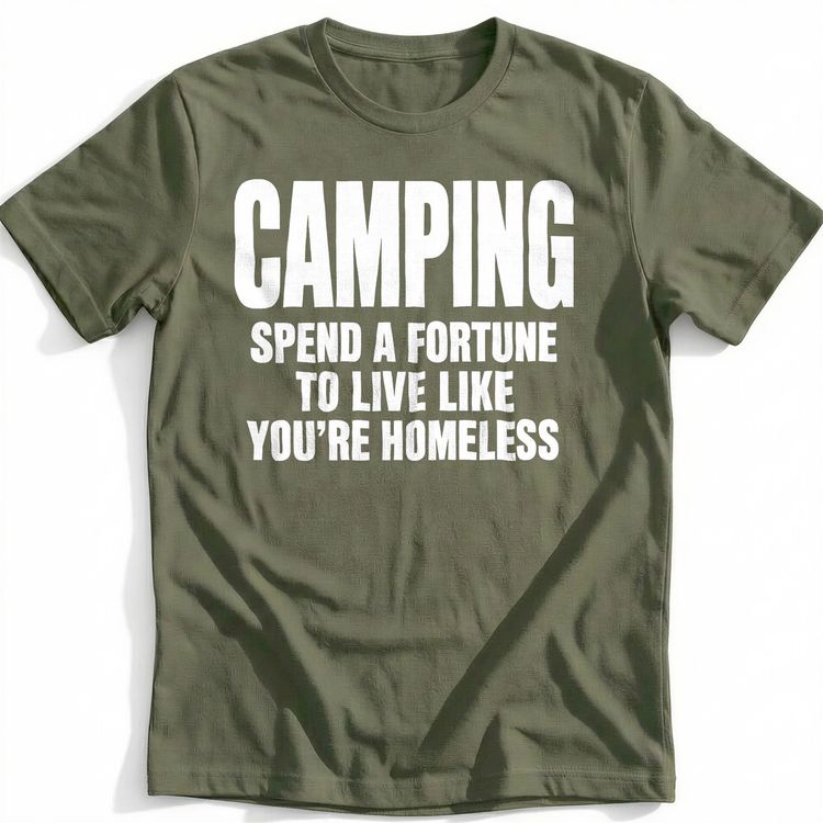Spend a Fortune Camping T-Shirt US