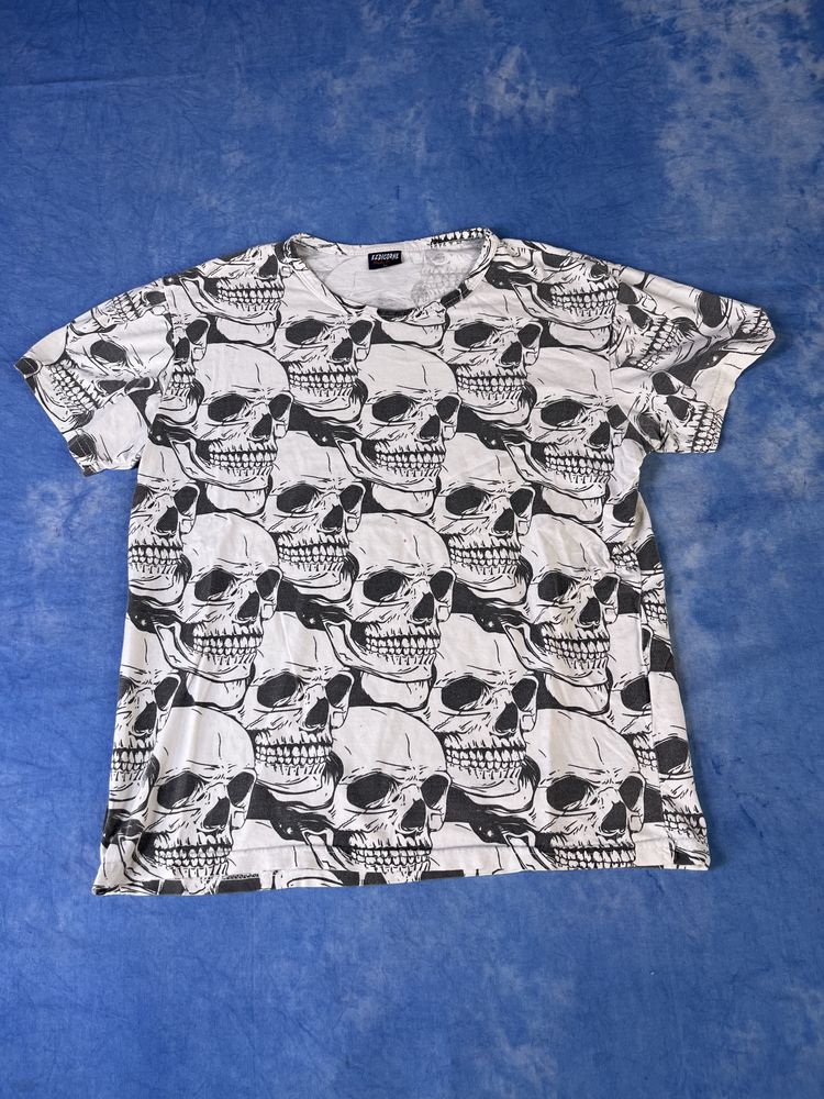 Ezdicorne Skull Print T-Shirt