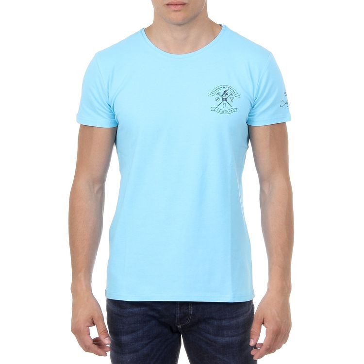 Ufford and Suffolk Light Blue Graphic T-Shirt US028 BLUE