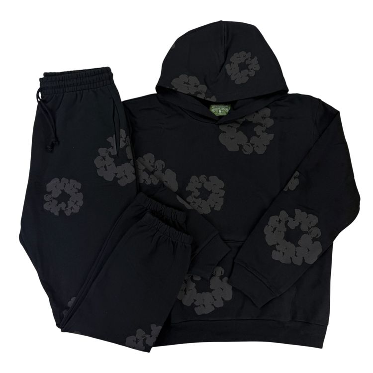 Denim Tears Men’s All Black Full Tracksuit