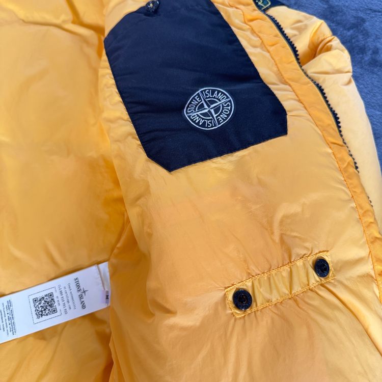 Authentic Stone Island Garment Dyed R-NY Crinkle Reps Down Jacket - Medium imagen 8