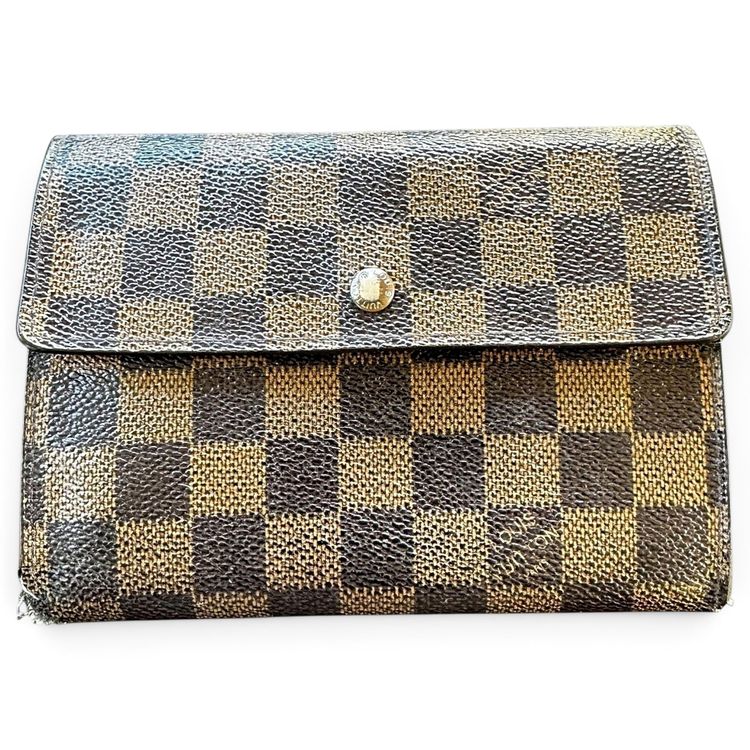 Louis Vuitton Wallet Porte-Monnaie Billets Trésor Damier Ébène Canvas image 1