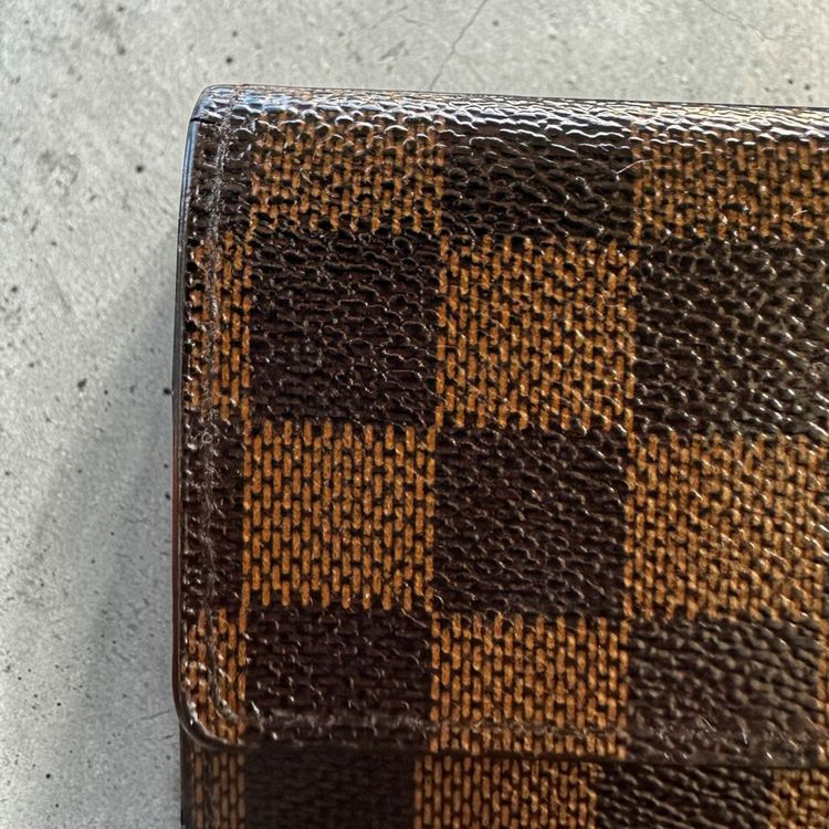Louis Vuitton Wallet Porte-Monnaie Billets Trésor Damier Ébène Canvas image 3