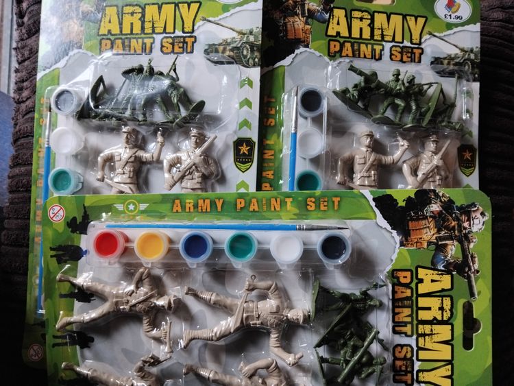 Army Paint Set With Toy Soldiers obraz 2