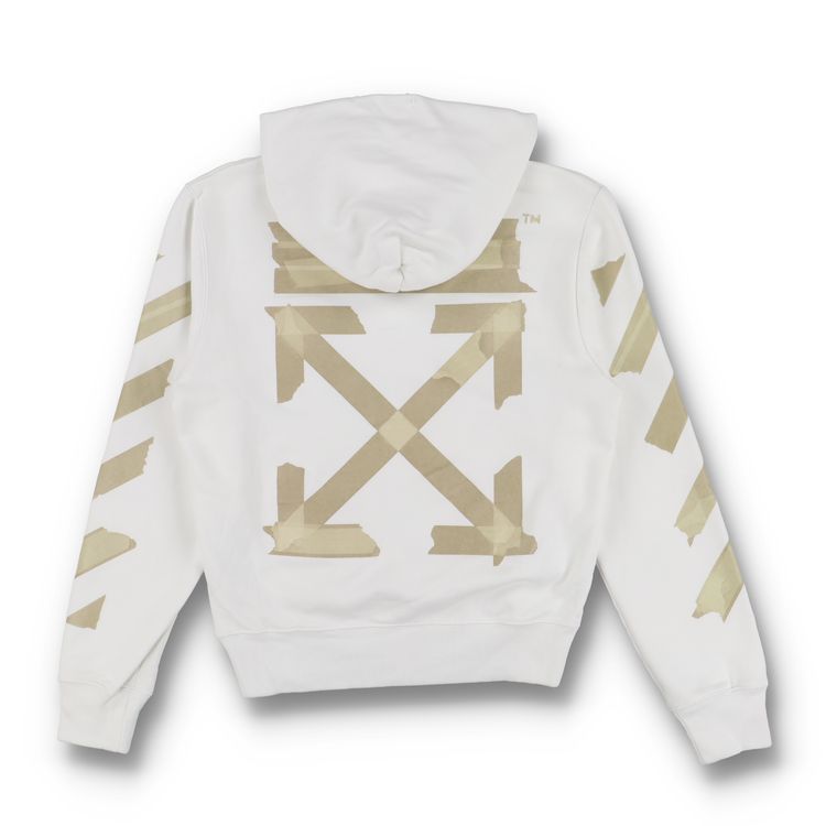 Off-White White Tape Arrows Logo Hoodie - S, XL
