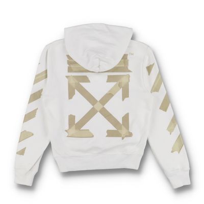Off-White White Tape Arrows Logo Hoodie - S, XL