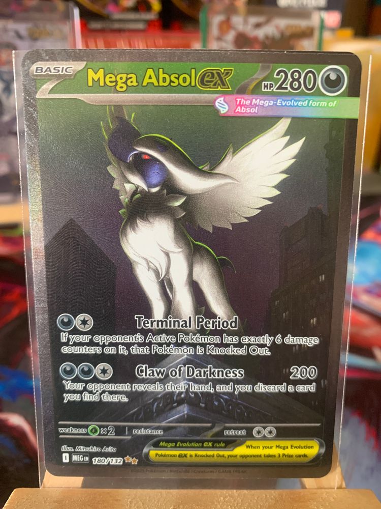 Immagine di Mega Absol Ex Pokémon 180/132 Trading Card Game 1