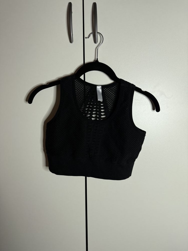 Black Mesh sports bra