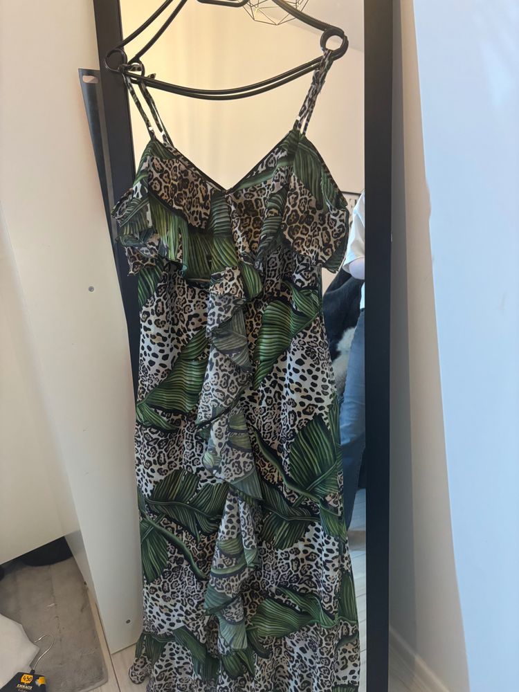 Other Green And Leopard Print Dress product image