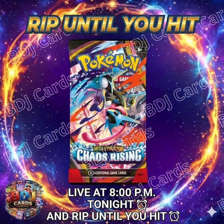 Pokémon Chaos Rising Booster Pack rip untill you hit