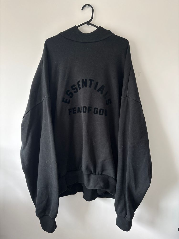 Essentials Fear Of God Black Arch Hoodie XL