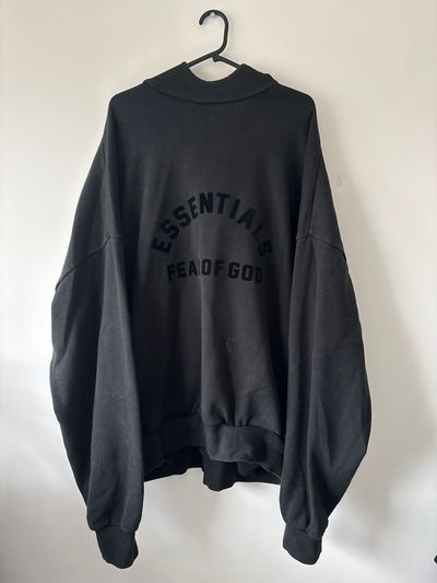 Essentials Fear Of God Black Arch Hoodie XL