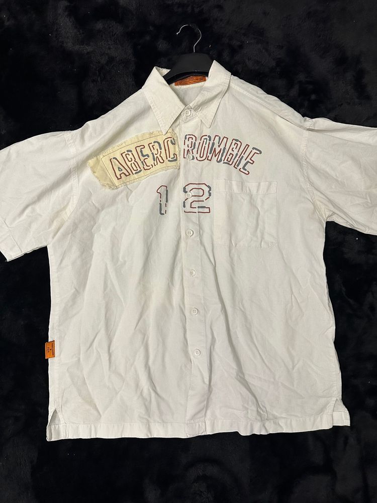 Abercrombie & Fitch Abercrombie White Short Sleeve Shirt product image