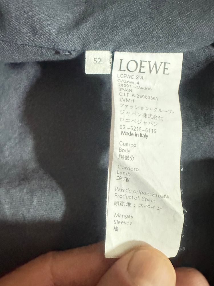 Loewe Black Leather Jacket image 3