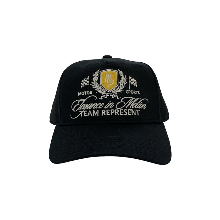 Represent Cap Crest Jet Black Hat Cap image 9