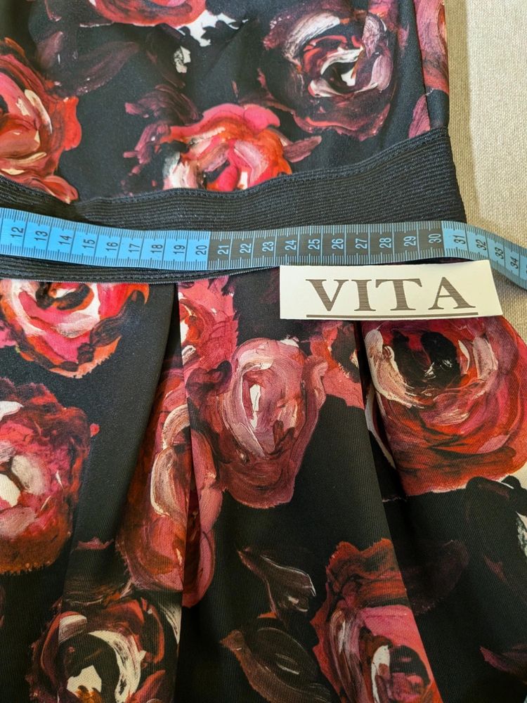 Abito a fascia Artigli floreale a rose nuovo con cartellino - Tg. S image 5