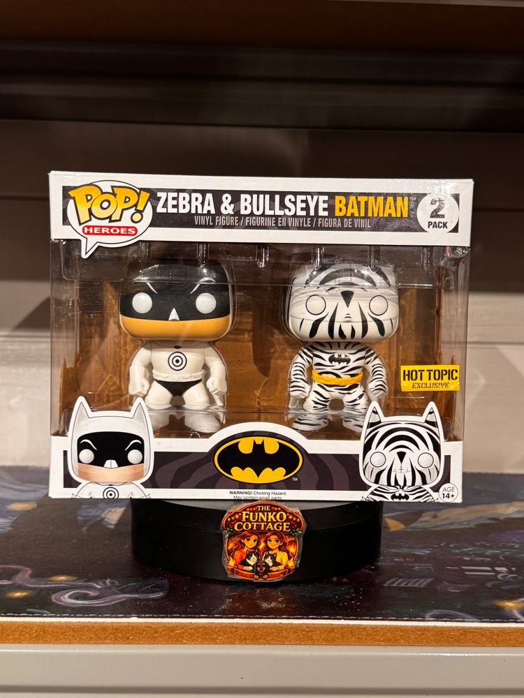 Funko Pop! Heroes Zebra & Bullseye Batman 2 Pack Vinyl Figures product image