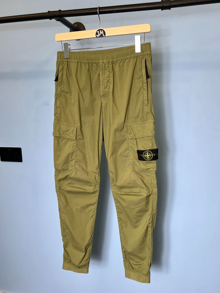 30W Stone Island Military Green Regular Tapered Fit Cargos Small Medium