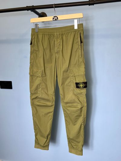 30W Stone Island Military Green Regular Tapered Fit Cargos Small Medium
