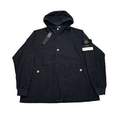 Stone Island Navy Cupro Cotton Twill-TC