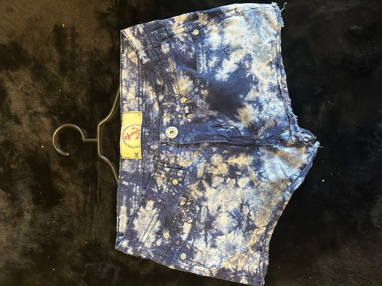 True Religion Tie-Dye Denim Shorts product image