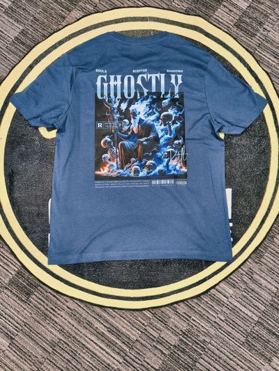Zero13 Ghostly Air force Blue T-Shirt, New, All sizes