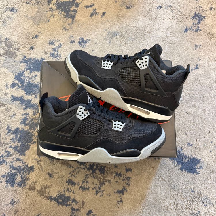 Jordan 4 Black Canvas