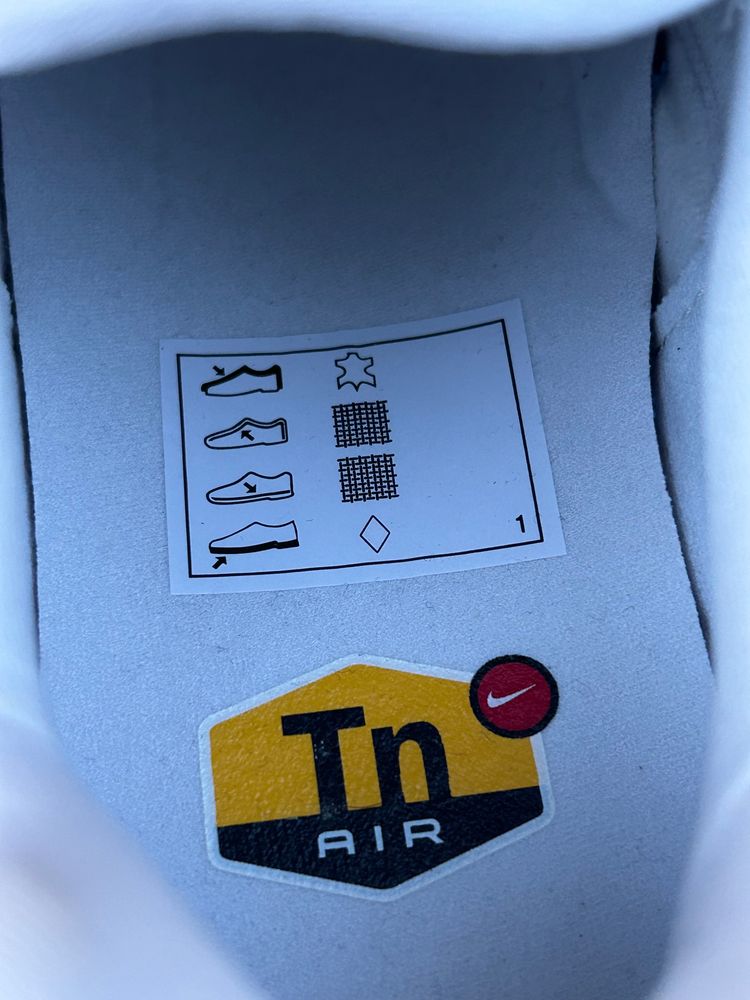 Nike Air Max Plus TN PRM Trainers - ‘Summit White Pale Vanilla’ - Size UK 10  8