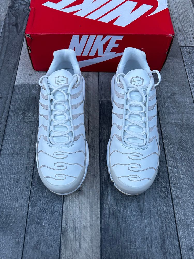 Nike Air Max Plus TN PRM Trainers - ‘Summit White Pale Vanilla’ - Size UK 10  4