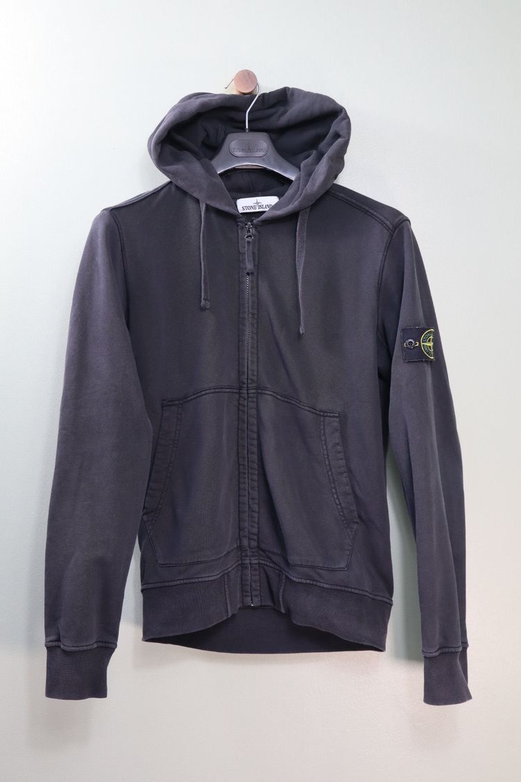 Stone Island Black Zipped Hoodie obraz 2