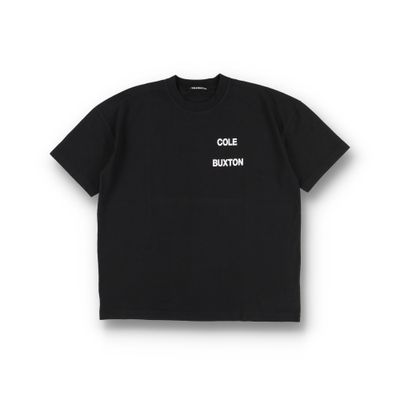 Cole Buxton Black Stacked Logo Oversized T-Shirt