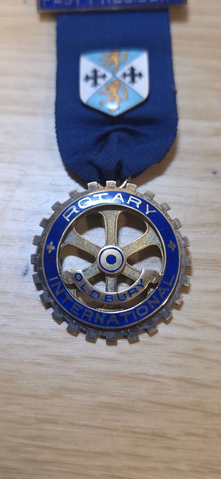925 sterling silver Rotary International Past President Medal imagen 3