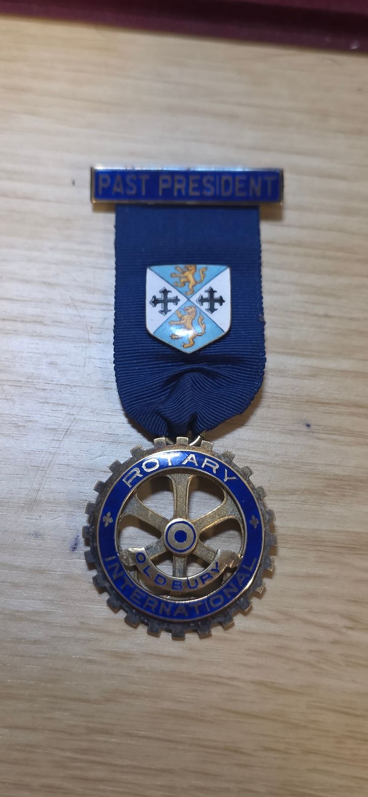 925 sterling silver Rotary International Past President Medal obraz 1