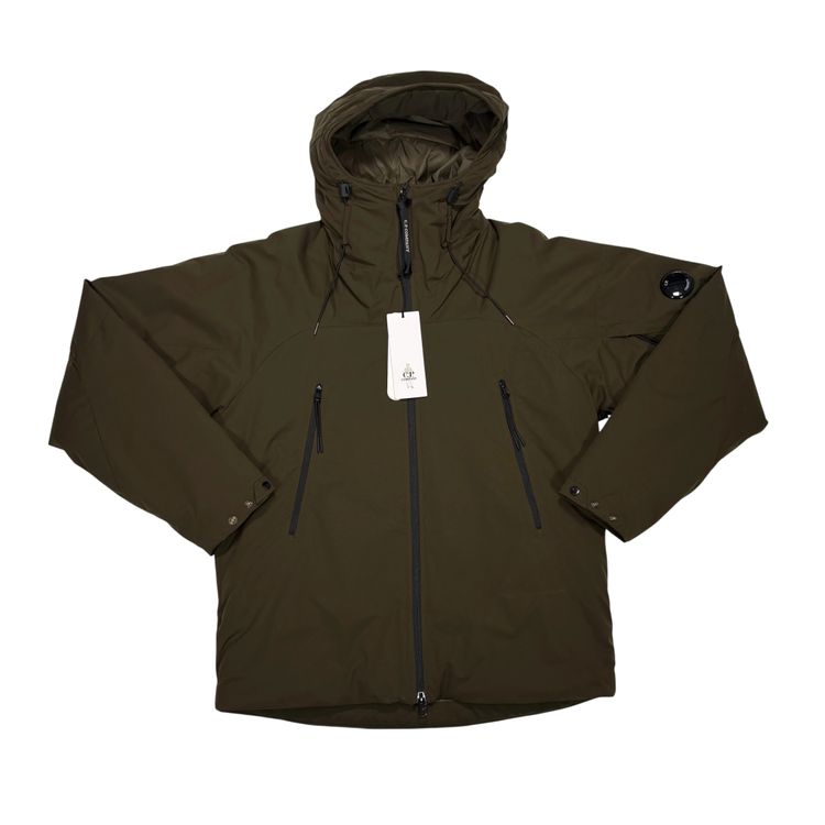 CP Company Green Hooded Technical Pro-Tek Jacket image 1