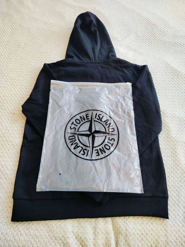 Stone Island Black Zip-Up Hoodie image 10