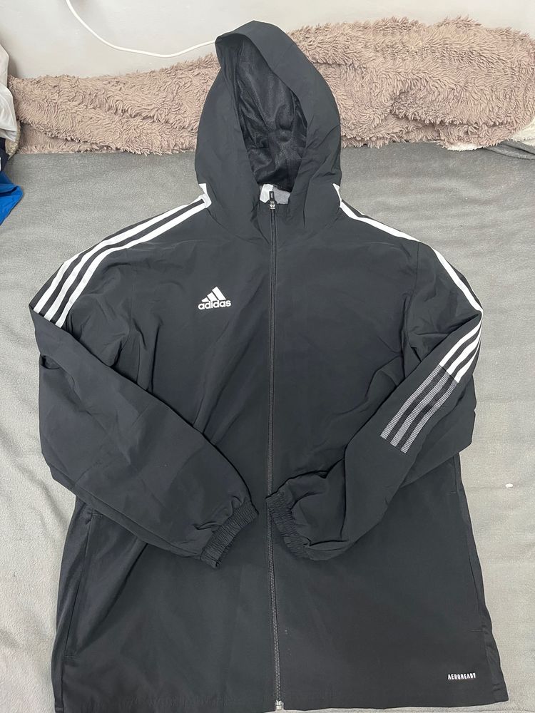 Adidas Black Hooded Jacket image 1
