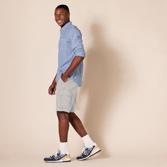 Grey Cargo Shorts image 1