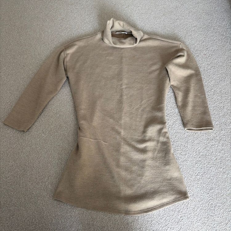 Mango Mng Beige Long Sleeve Knit Dress product image