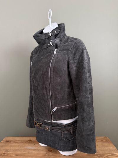 Allsaints Suede Biker Jacket (UK10)