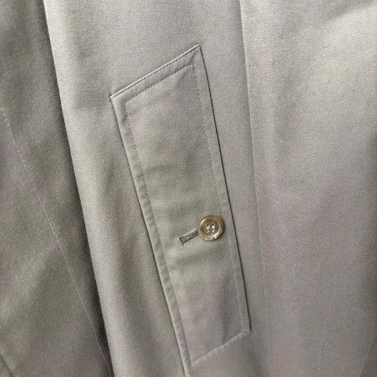 Burberry Vintage Olive Nova Check Lined Mac Trench Coat imagen 7